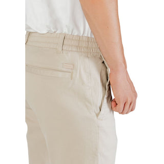 Beige Freizeithose aus Polyester