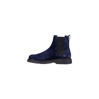 Chelsea Boots aus blauem Wildleder