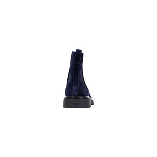 Chelsea Boots aus blauem Wildleder