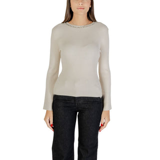 Beiges Viskose-Sweatshirt