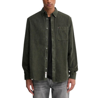 Camisa bicolor de mezclilla