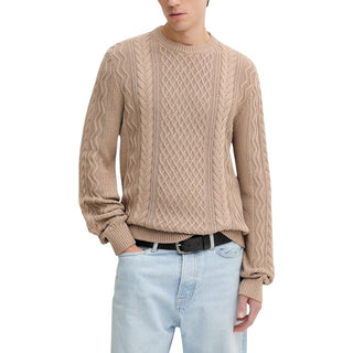 Sudadera de algodón reciclado beige