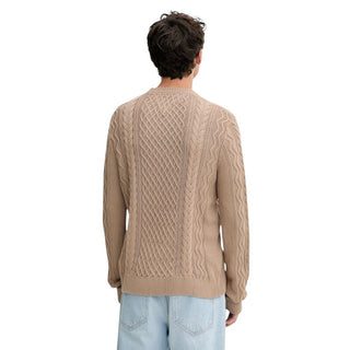 Beiges Sweatshirt aus recycelter Baumwolle