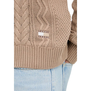 Beiges Sweatshirt aus recycelter Baumwolle