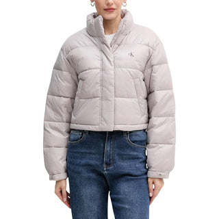 Chaqueta de poliamida morada