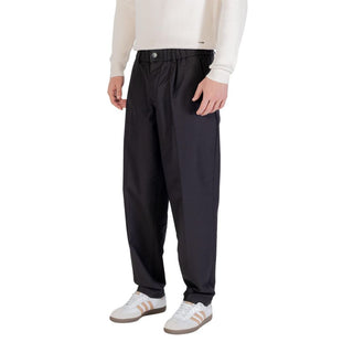 Schwarze lässige Baumwollhose