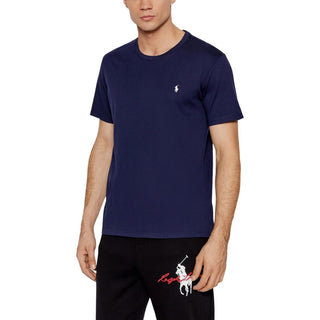 Camiseta de algodón azul