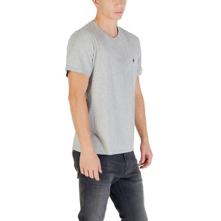 Camiseta de algodón gris