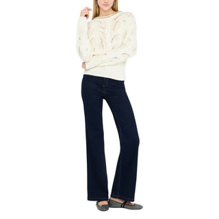 Weißes Marabou-Sweatshirt