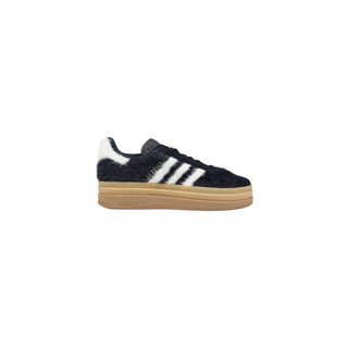 Zapatillas con plataforma de cuero negro