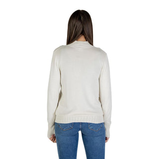 Beiger Viskose-Rollkragenpullover