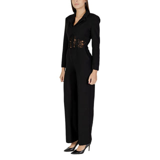Black Polyester Rompers