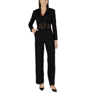 Black Polyester Rompers