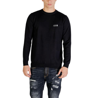Schwarzes Viskose-Sweatshirt