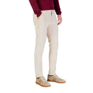 Pantalones beige de algodón