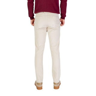 Pantalones beige de algodón