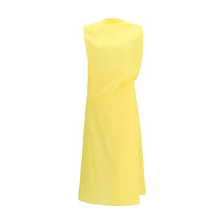 Vestido casual bicolor de algodón