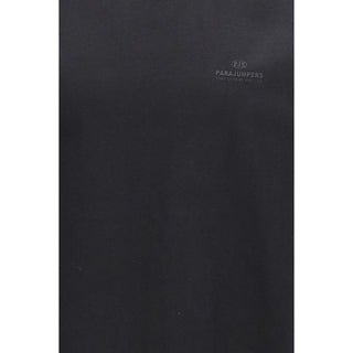Schwarzes Baumwoll-T-Shirt