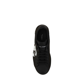Schwarze Kalbsleder-Sneakers (Bos Taurus)