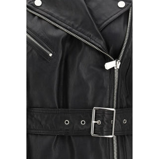 Black Goatskin Sleeveless Jacket