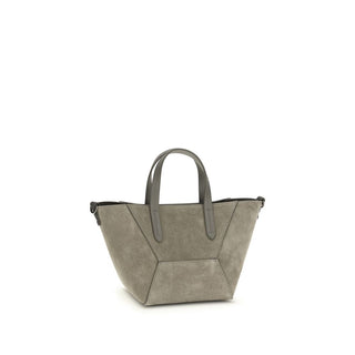 Schultertasche aus braunem Kalbsleder vom Bos Taurus