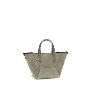 Schultertasche aus braunem Kalbsleder vom Bos Taurus