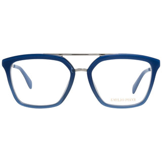 Gafas (montura) de metal y plástico azul