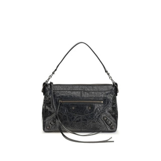 Bolso de hombro negro de cordero Ovis Aries Aries