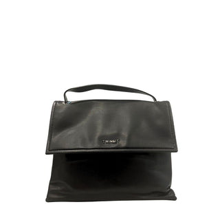 Damenhandtasche aus schwarzem PU-Leder
