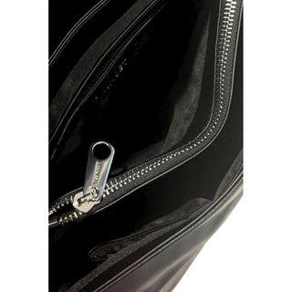 Damenhandtasche aus schwarzem PU-Leder