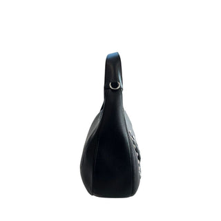 Bolso de hombro negro de PU para mujer