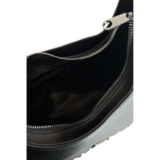 Bolso de hombro negro de PU para mujer