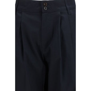 Pantalones casuales de algodón azul