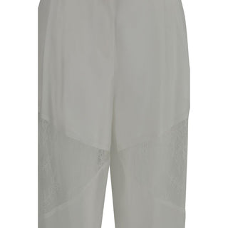 Weiße Freizeithose aus Polyester