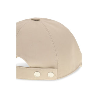 Beige Baumwoll-Cap (Baseballkappe)