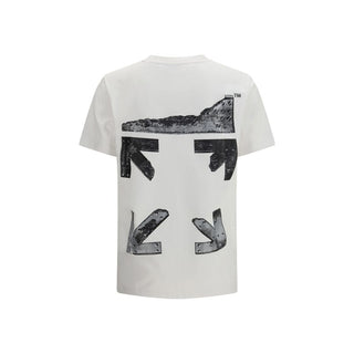 Weißes Baumwoll-T-Shirt