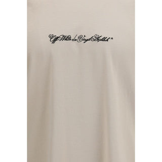 Beiges Baumwoll-T-Shirt