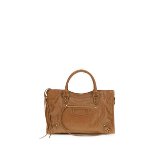 Beige Lammleder Ovis Aries Aries Handtasche