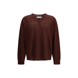 Bordeaux-Leinen-Sweatshirt