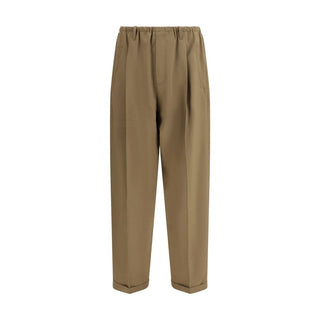 Beige Freizeithose aus Polyester