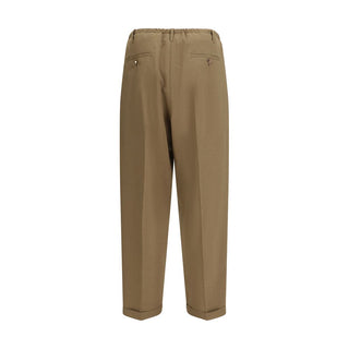 Beige Freizeithose aus Polyester