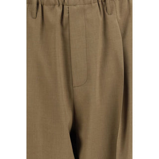 Beige Freizeithose aus Polyester