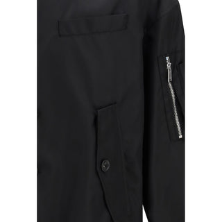 Schwarzer Polyamid-Blouson
