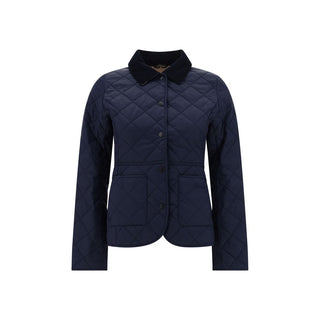 Blue Polyamide Full-Length Jacket