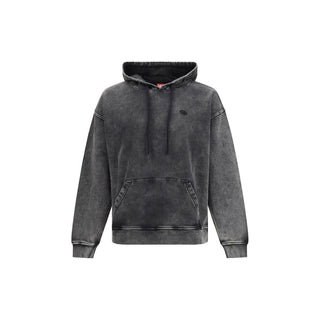 Schwarzes Baumwoll-Sweatshirt