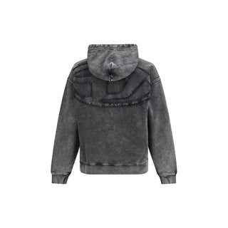 Schwarzes Baumwoll-Sweatshirt