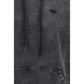 Schwarzes Baumwoll-Sweatshirt