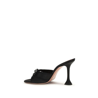 Black Fabric Sandals