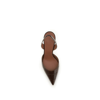 Brown Calf Leather Bos Taurus Platform Pumps