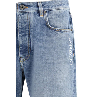 Blaue Relaxed Fit Jeans aus Baumwolle